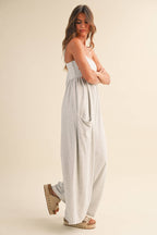 STRAPPY WIDE-LEG JUMPSUIT