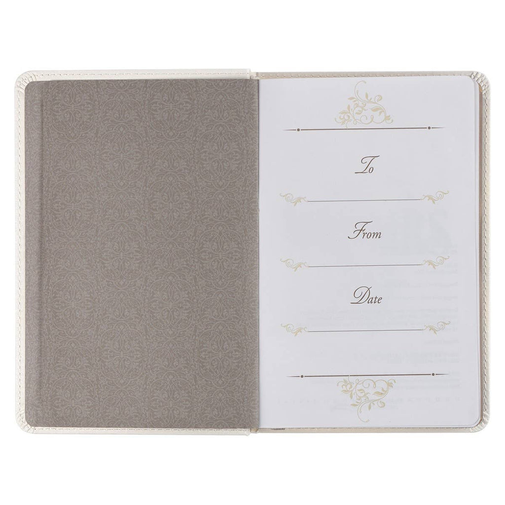 Devotional for Mr. & Mrs. White Faux Leather