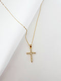 Cross Religious Necklace Gold Filled