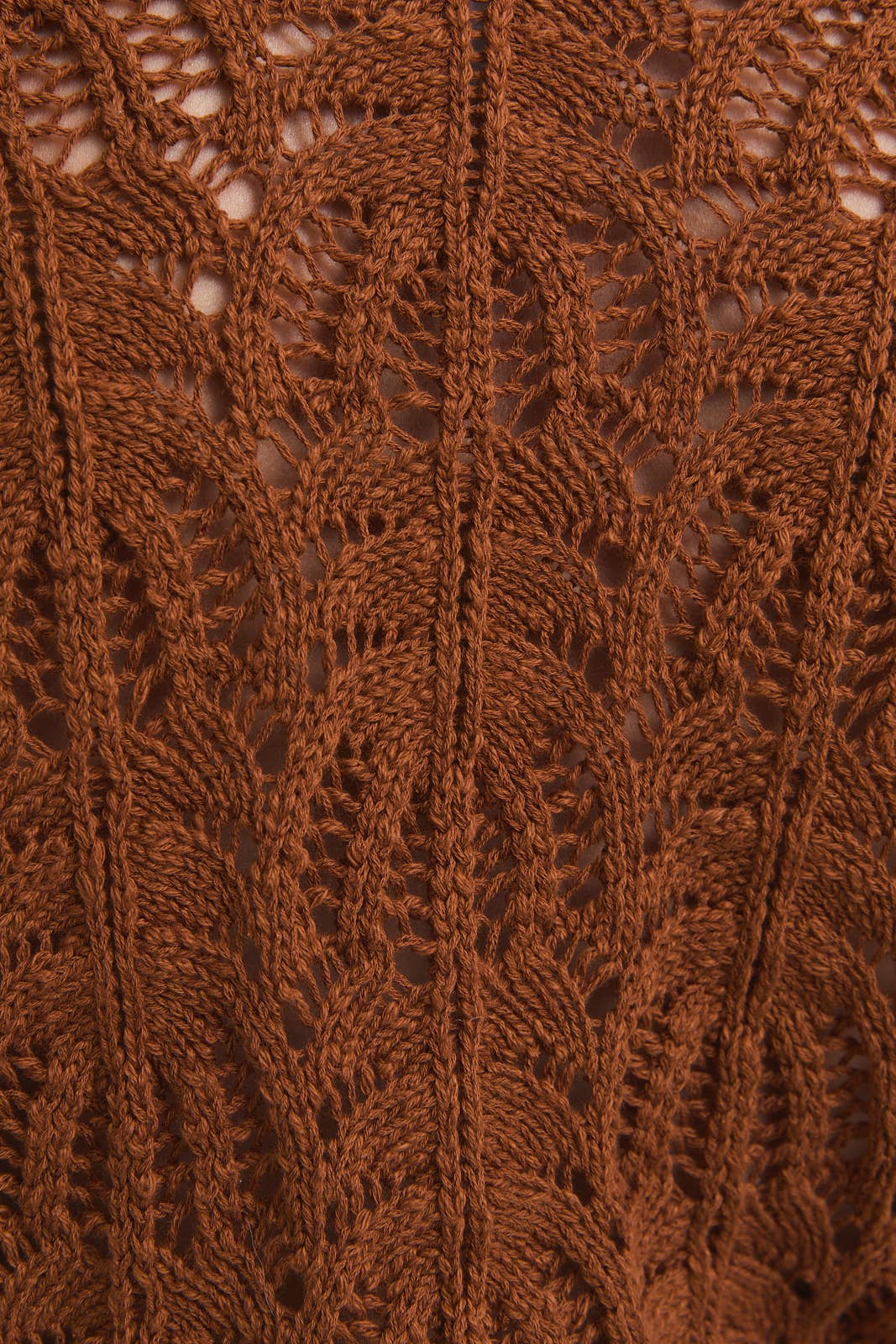 FRONT TIE BELL SLEEVE OPEN KNIT CARDIGAN