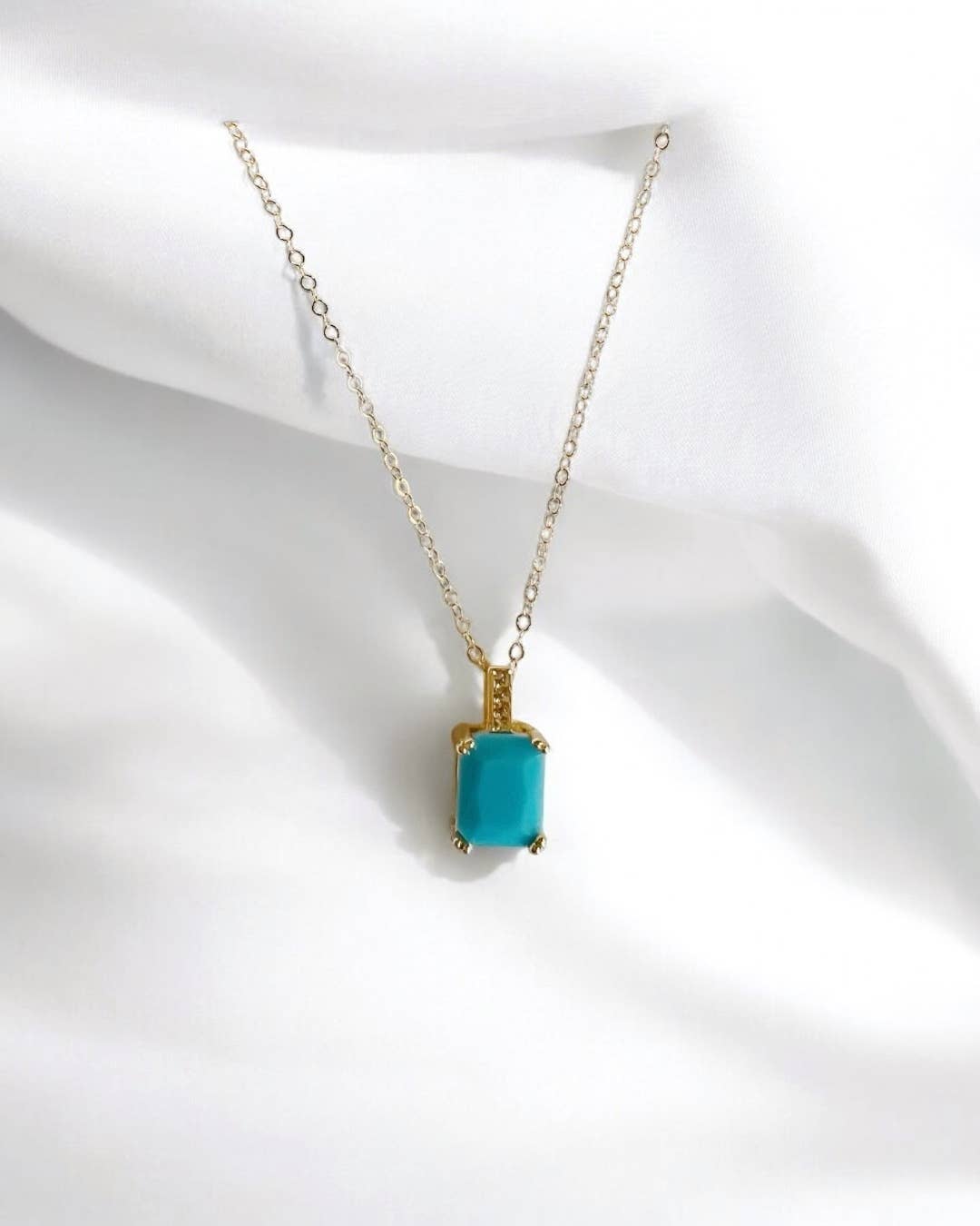 Capri Turquoise Gold Filled Necklace