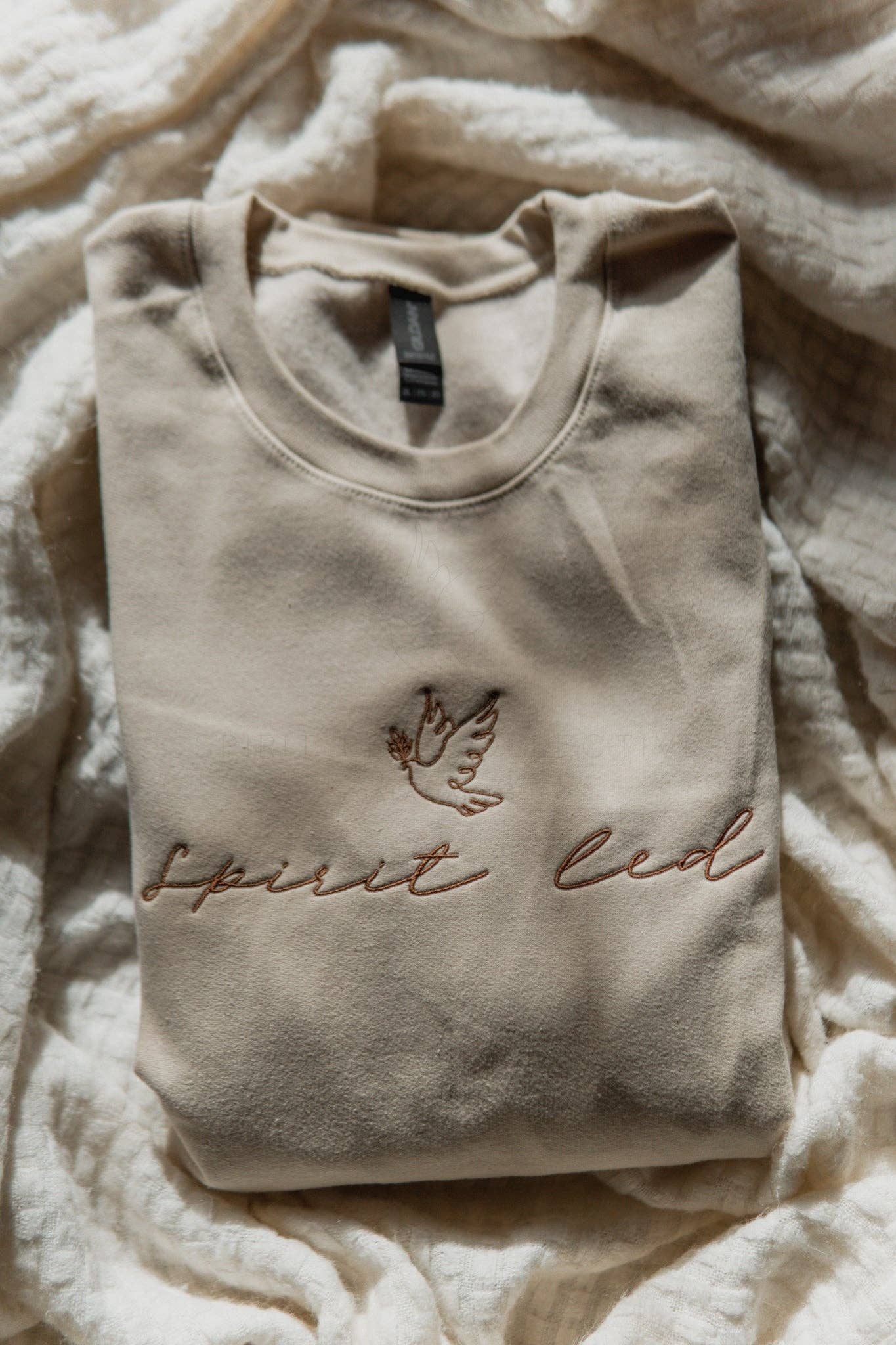 Spirit Led | Embroidered Christian Sweatshirt