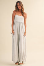 STRAPPY WIDE-LEG JUMPSUIT