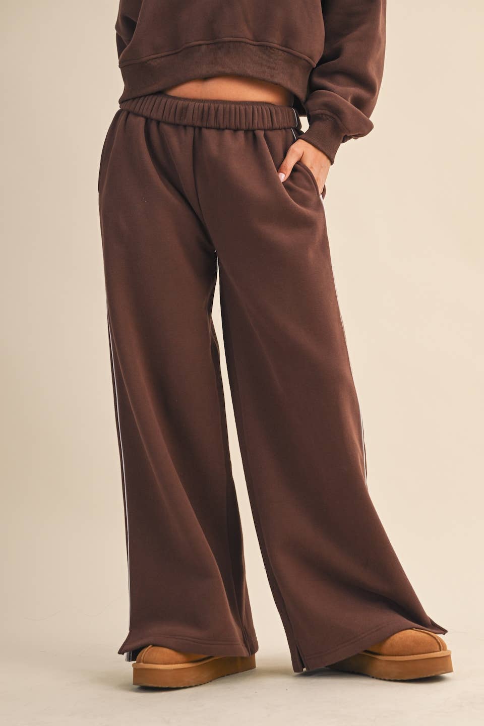 Core Cozy Fleece Wide Leg Sweatpants