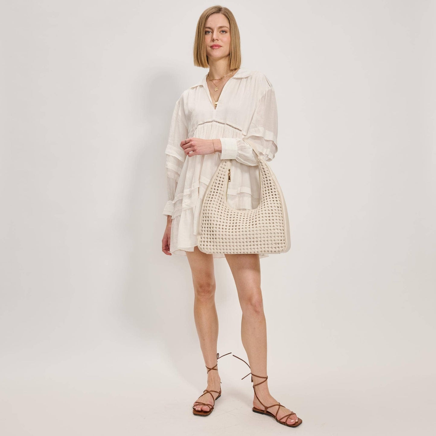 Renne Knot Woven Hobo