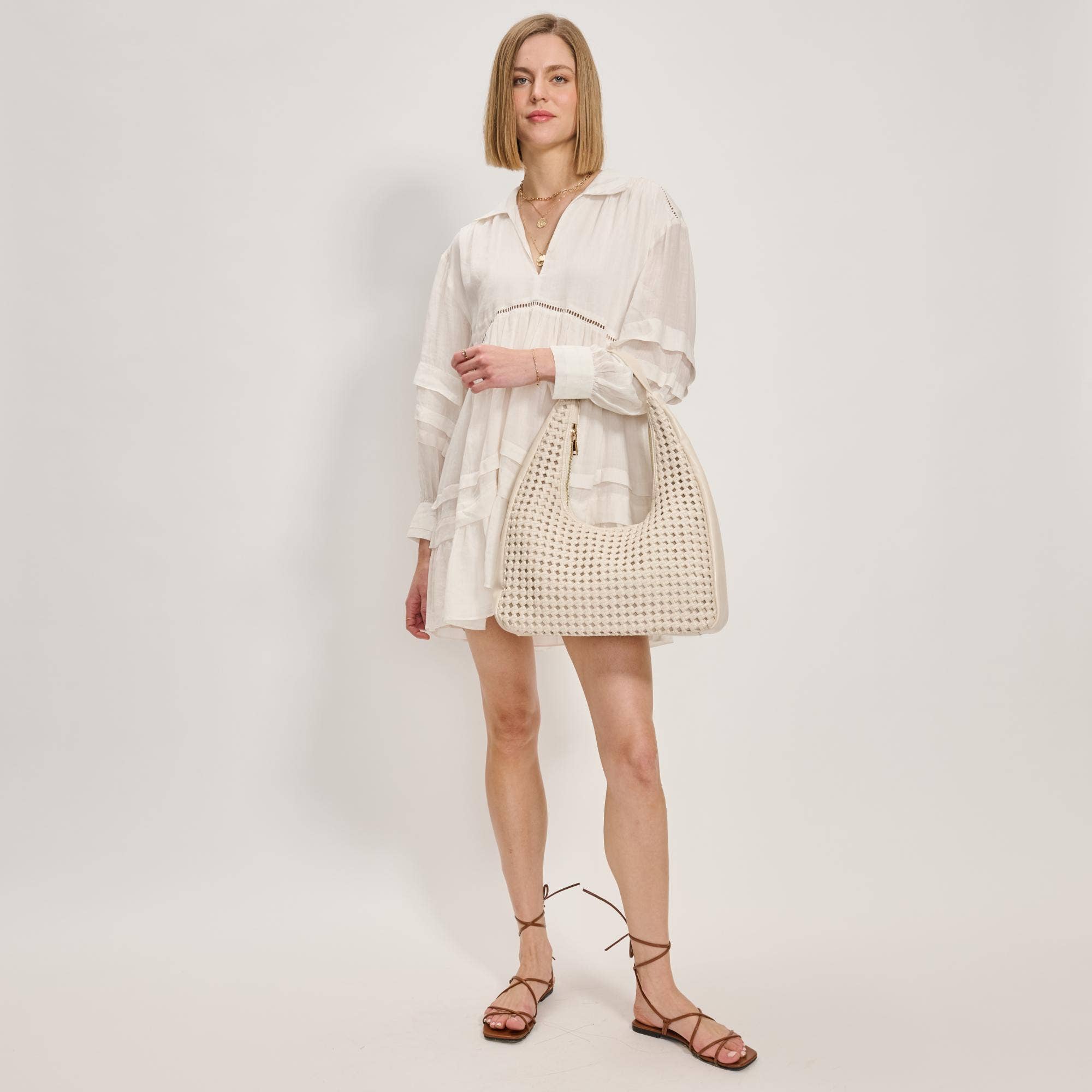 Renne Knot Woven Hobo