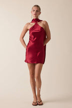 LONG SCARF MINI DRESS