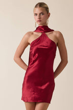 LONG SCARF MINI DRESS