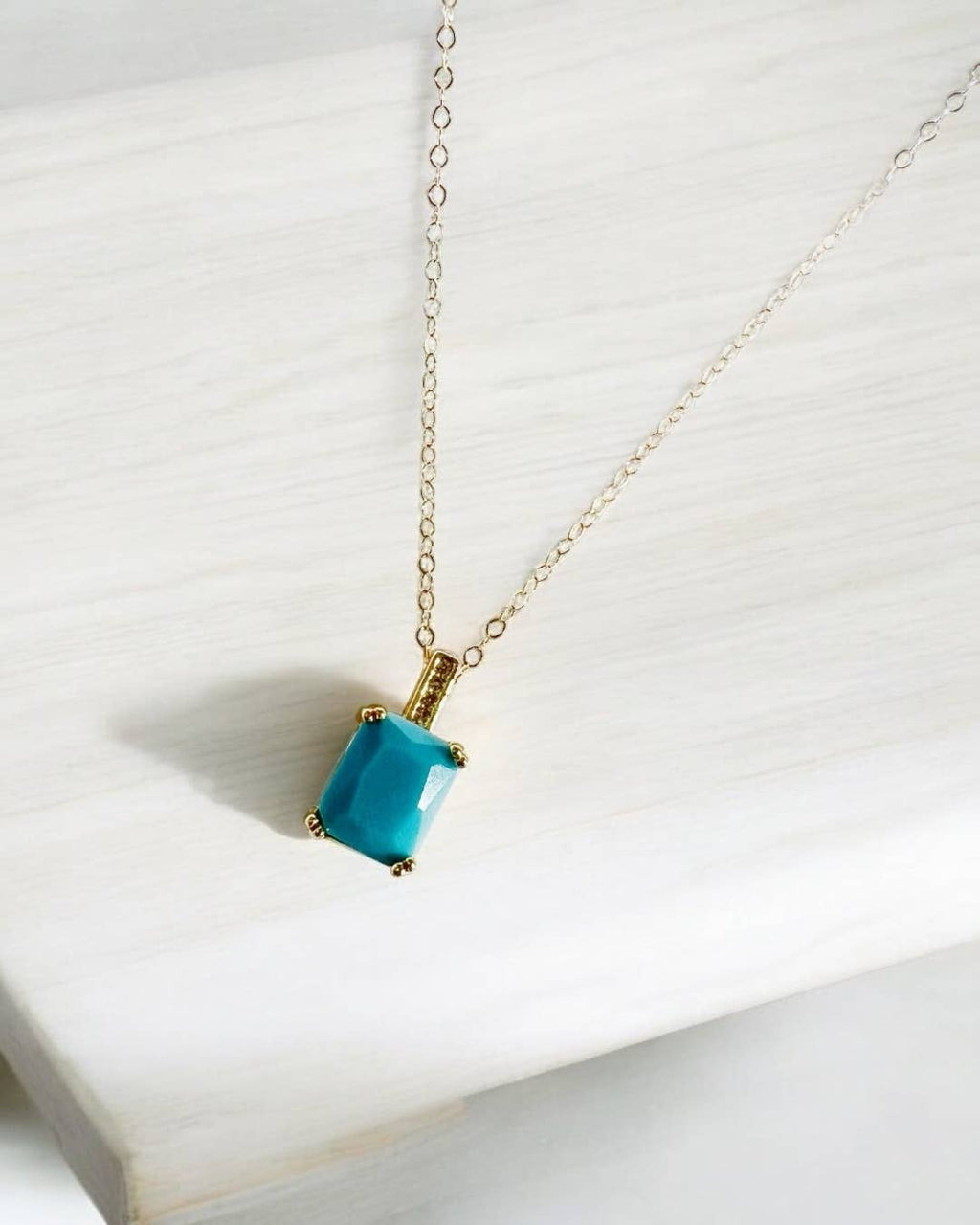 Capri Turquoise Gold Filled Necklace