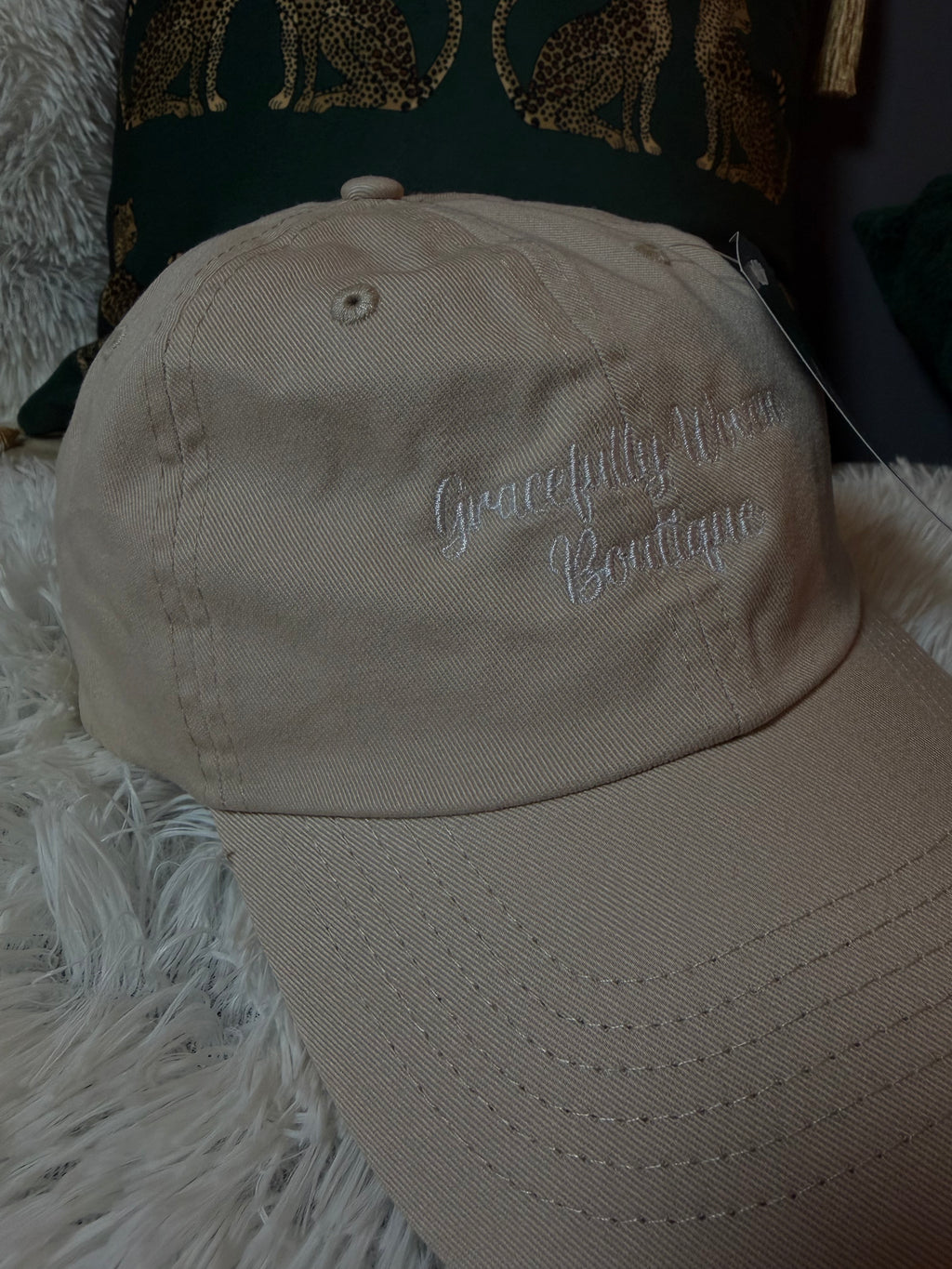 Gracefully Woven hat with scripture 1Corinthians 16:14 - “Let all that you do be done with love”