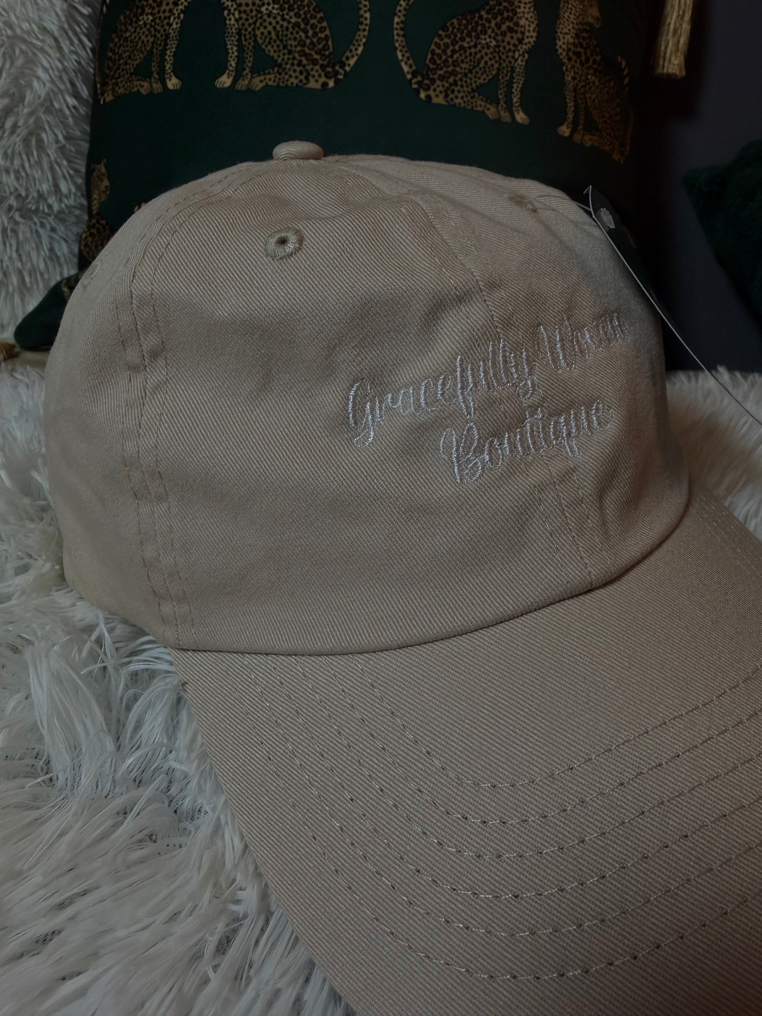 Gracefully Woven hat with scripture 1Corinthians 16:14 - “Let all that you do be done with love”
