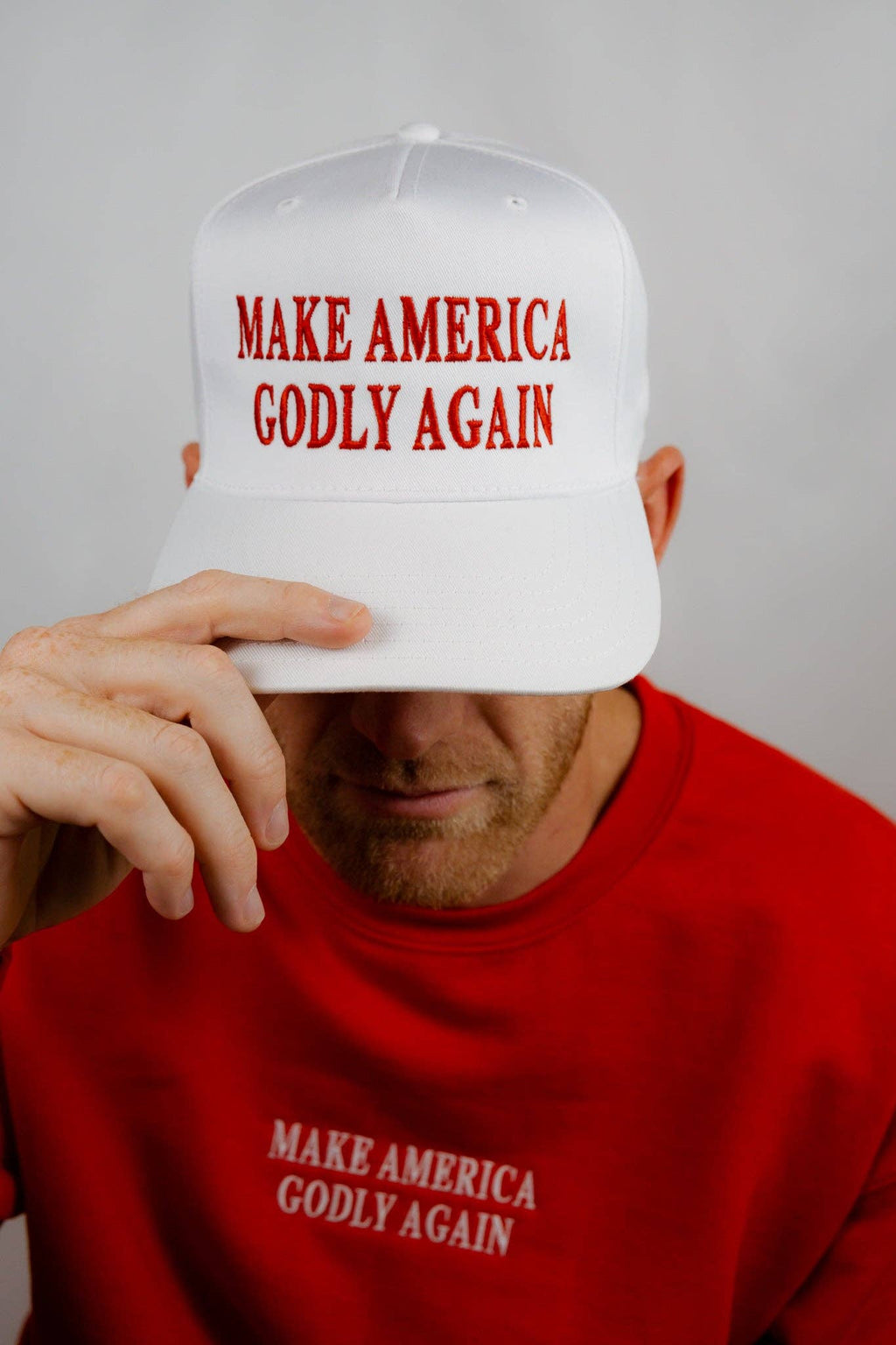 Make America Godly Again Embroidered Trucker Hat