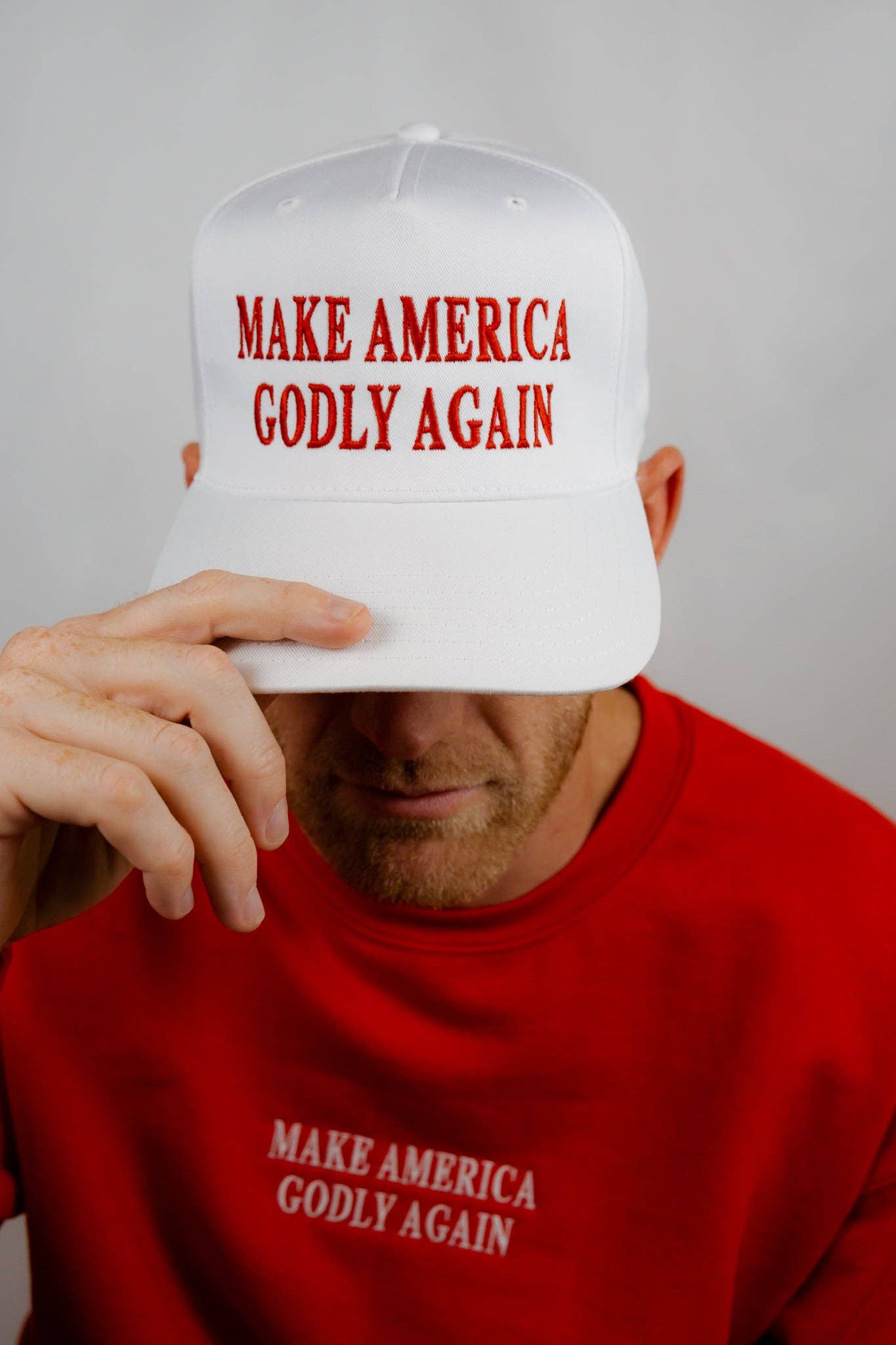 Make America Godly Again Embroidered Trucker Hat