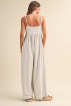 STRAPPY WIDE-LEG JUMPSUIT