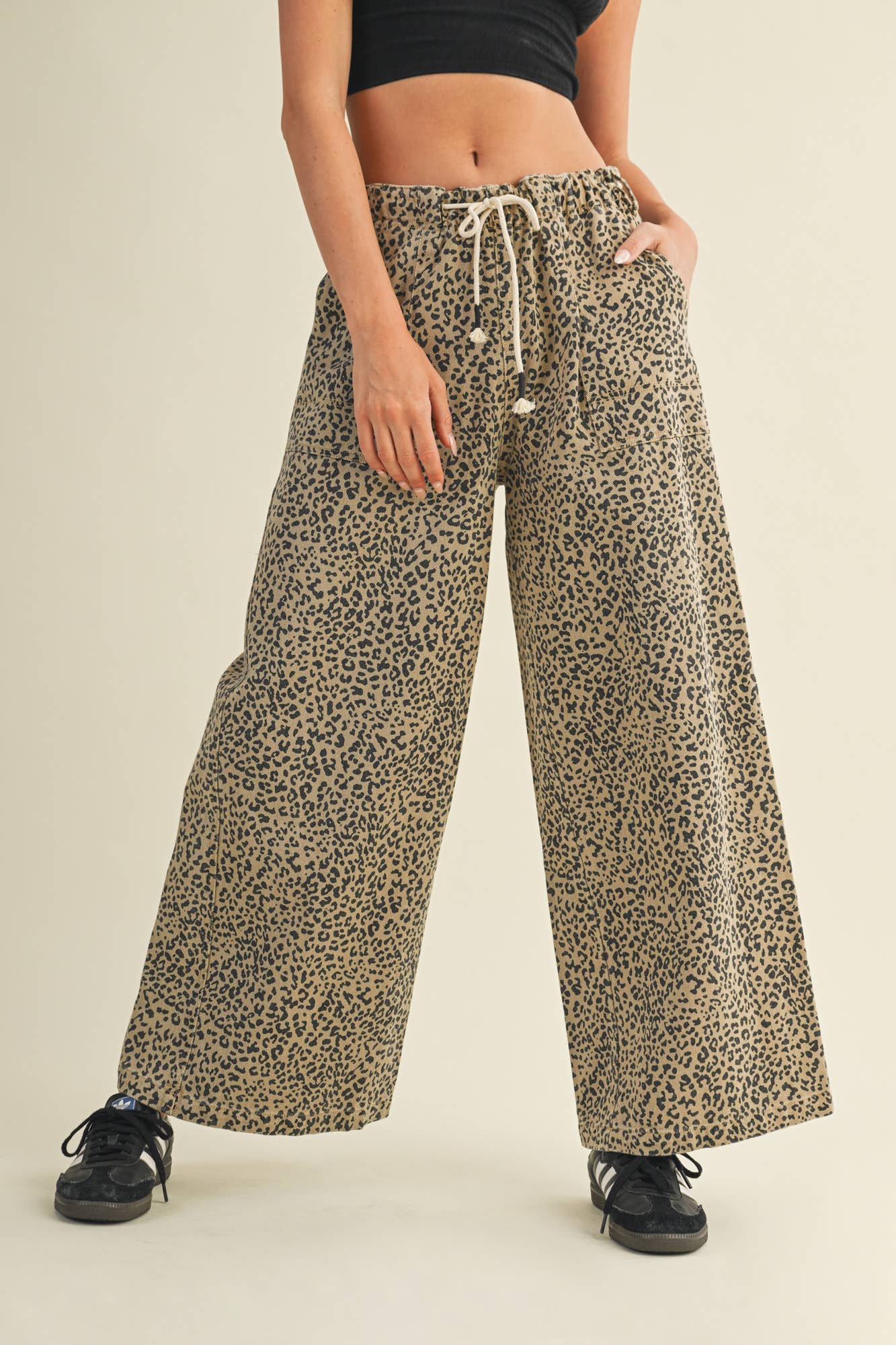 FRONT TIE PANTS