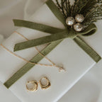 Petite CZ Cross Pendant Necklace Gold Filled