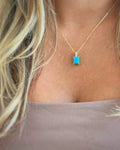 Capri Turquoise Gold Filled Necklace