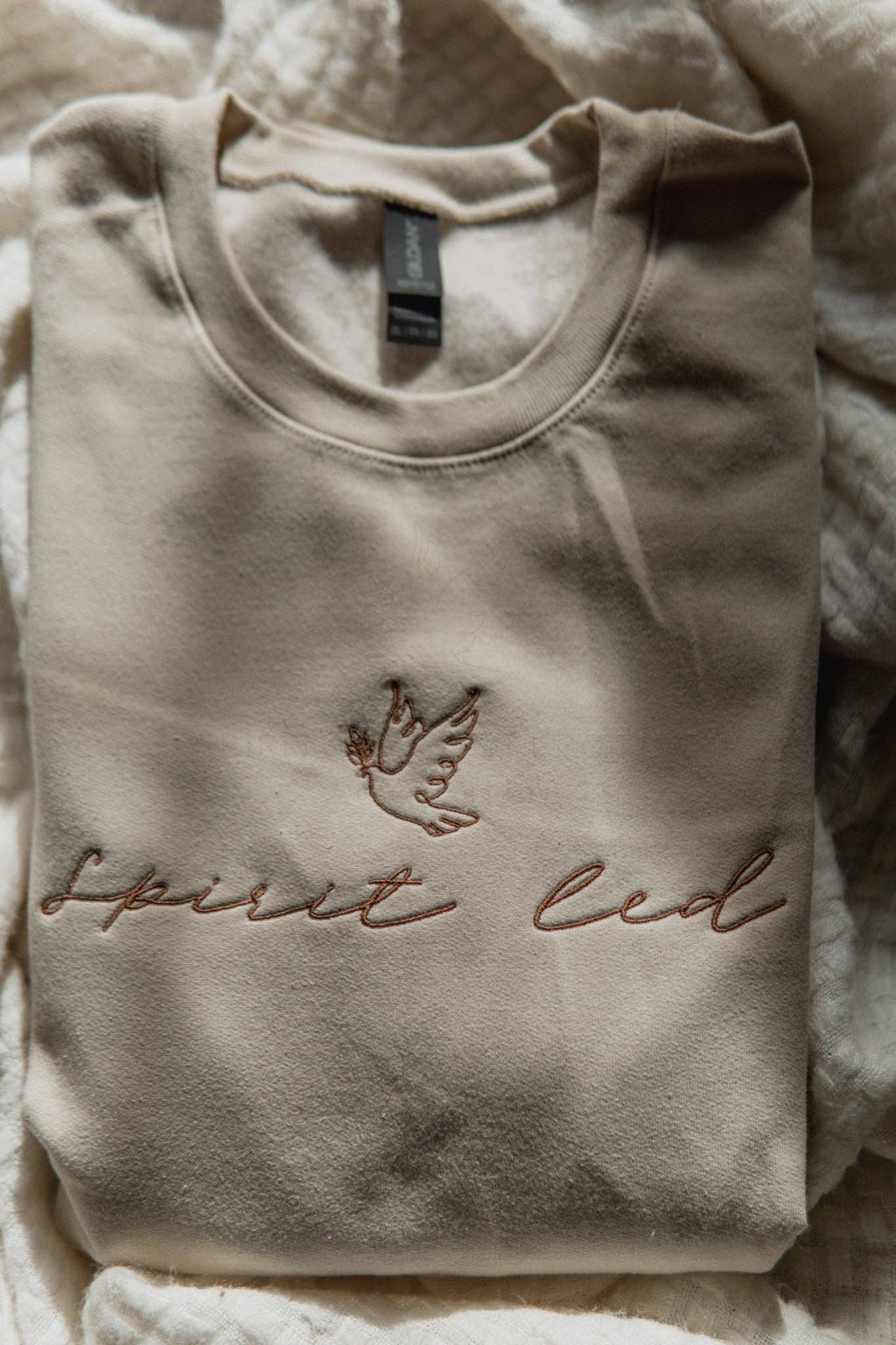Spirit Led | Embroidered Christian Sweatshirt