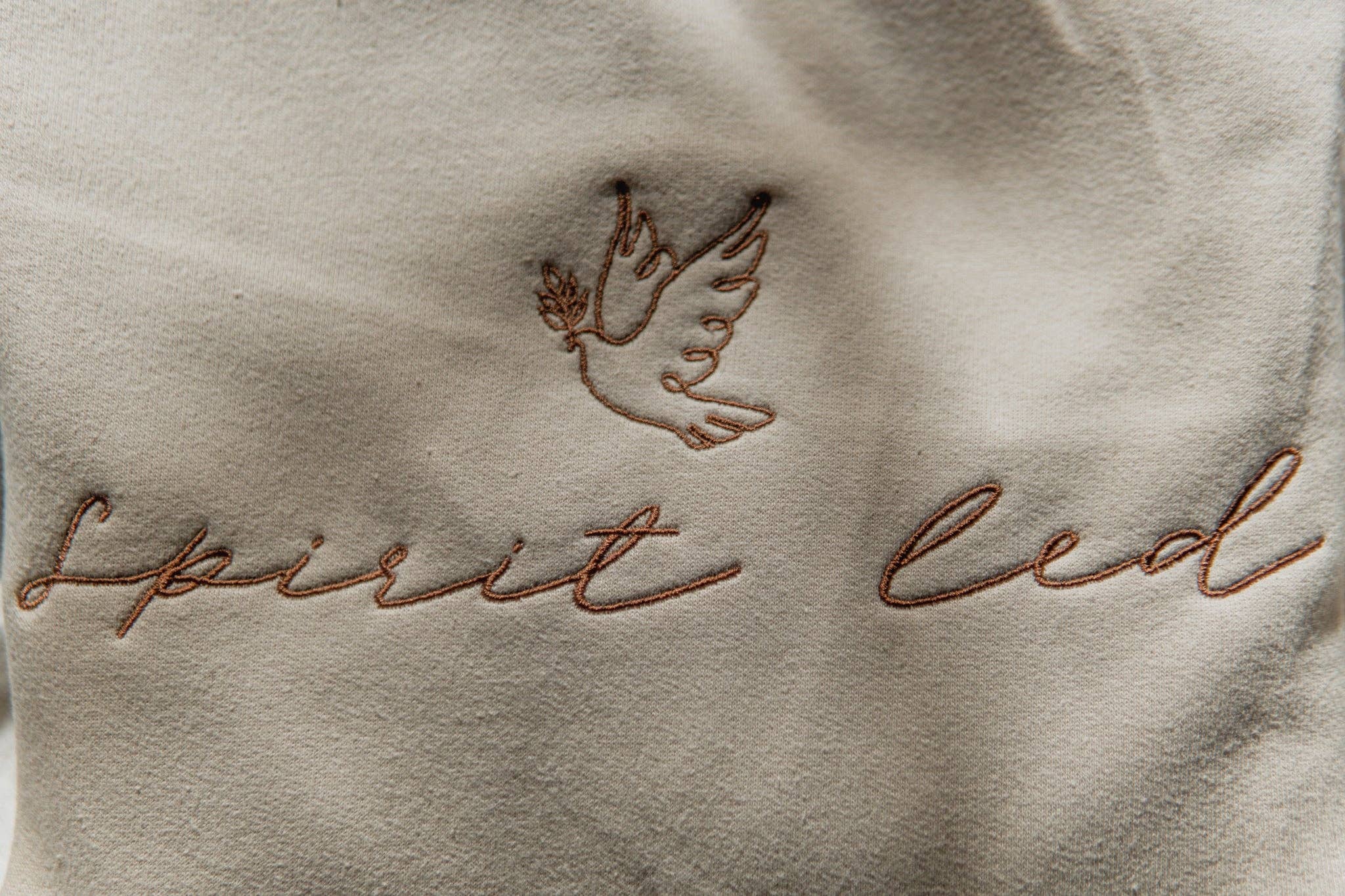 Spirit Led | Embroidered Christian Sweatshirt