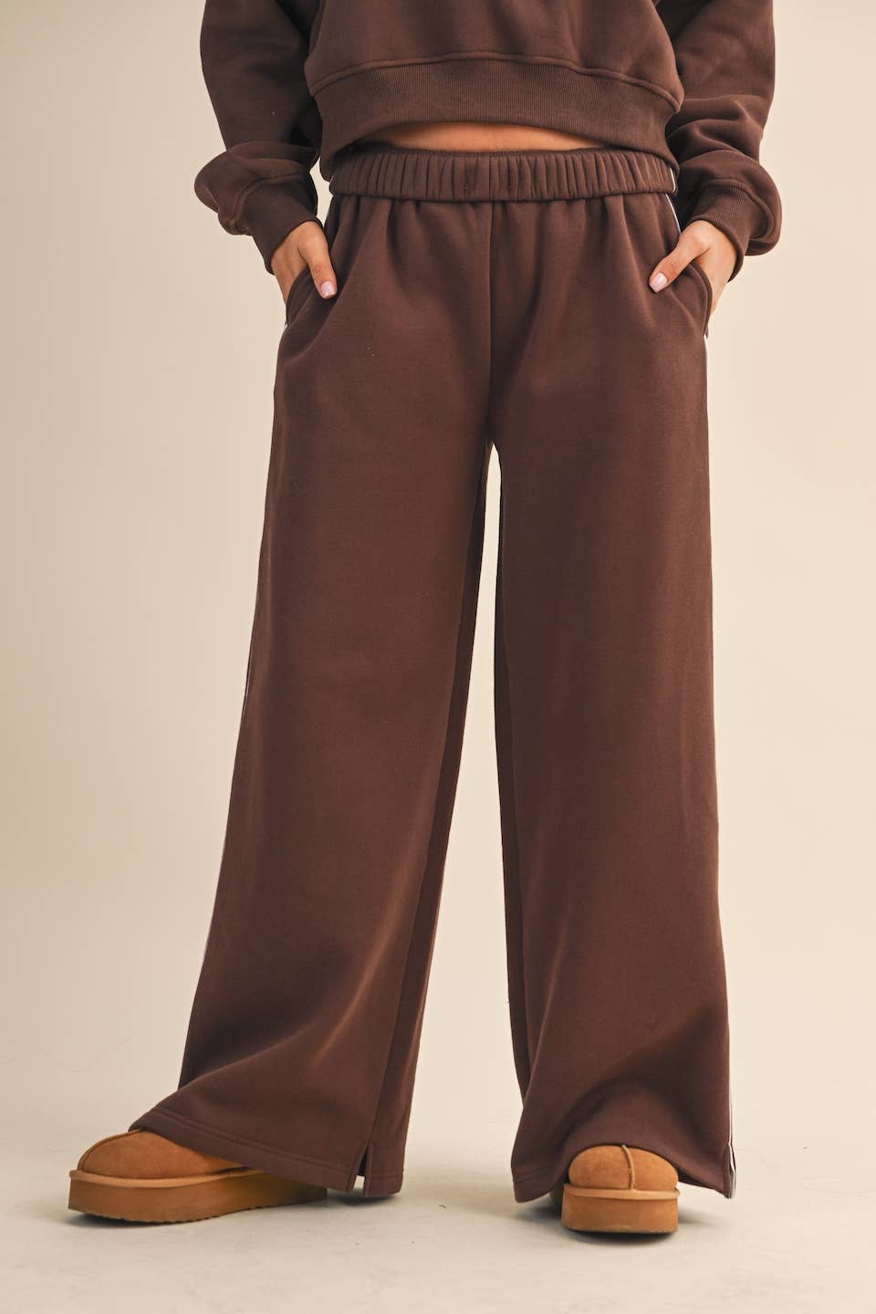 Core Cozy Fleece Wide Leg Sweatpants