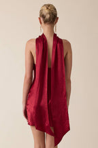 LONG SCARF MINI DRESS