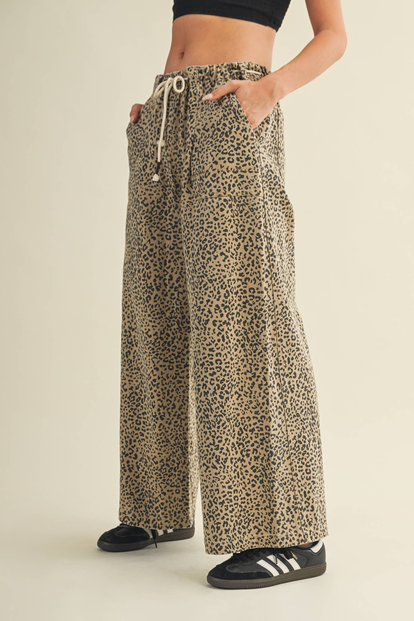 FRONT TIE PANTS