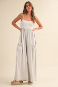 STRAPPY WIDE-LEG JUMPSUIT