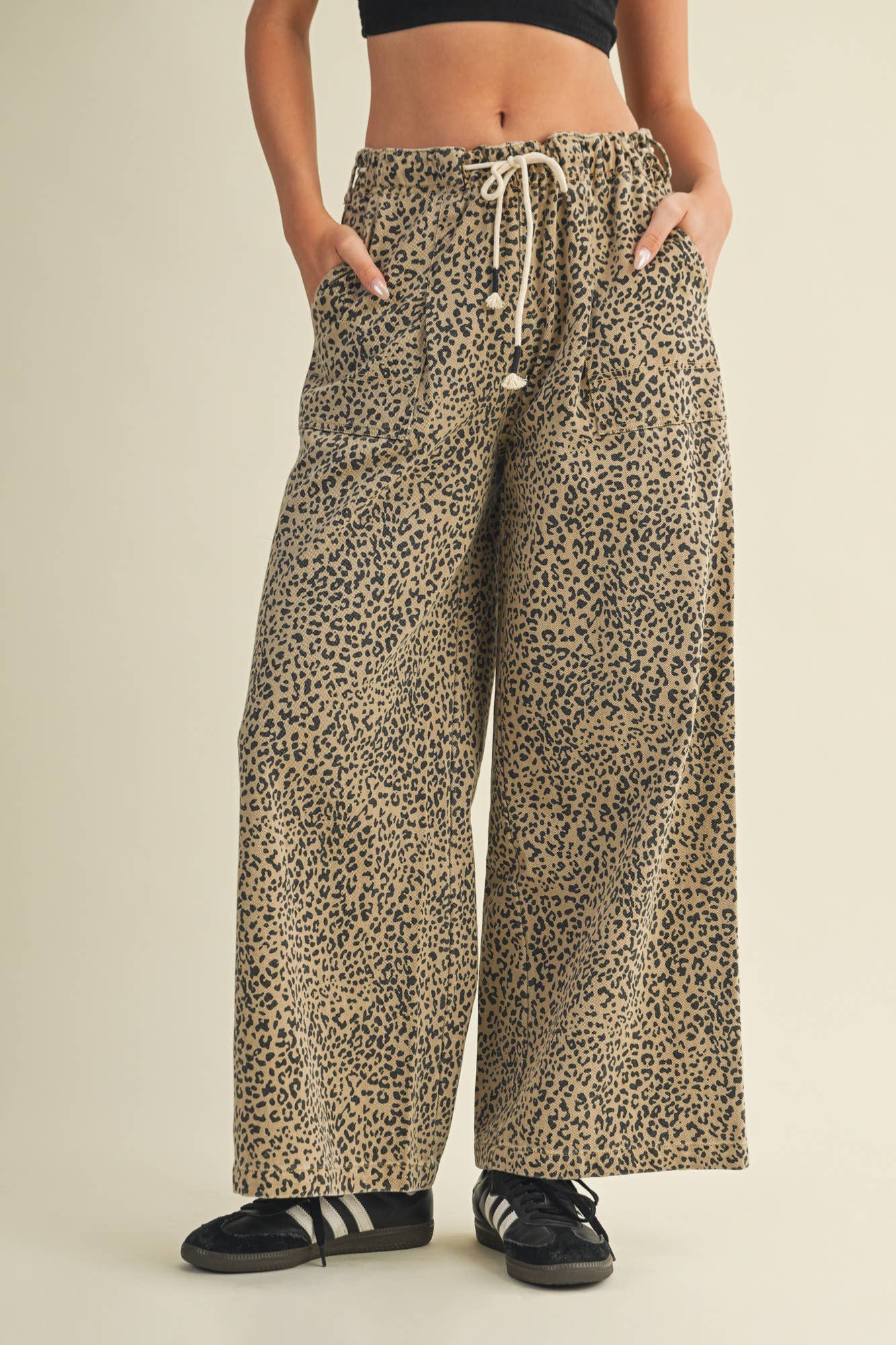 FRONT TIE PANTS