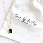 Èire Emerald Green Pendant Necklace Gold Filled